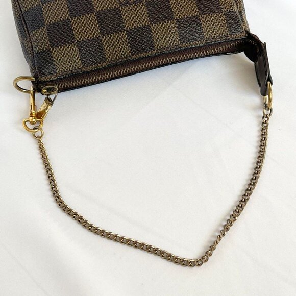 Louis Vuitton Vintage Damier Ebene Mini Pochette Bag - Picture 9 of 10